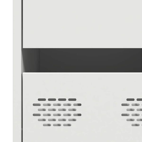 vidaXL Ντουλάπι Λευκό 35x39x73,5 εκ. από Χάλυβα Ψυχρής Έλασης