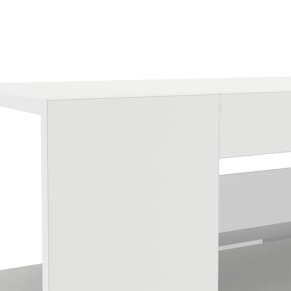 vidaXL Έπιπλο Τηλεόρασης με LED Λευκό 90x39x30 εκ.