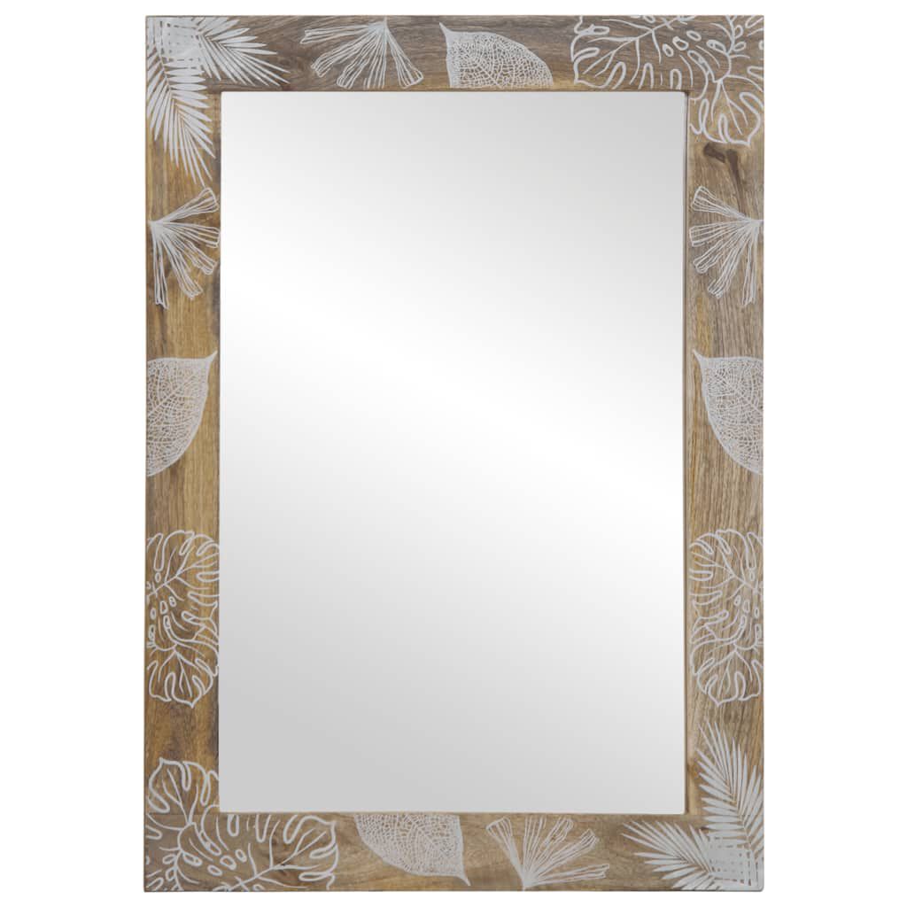 vidaXL Καθρέφτης μπάνιου 50x3x70 cm από μασίφ ξύλο Mango