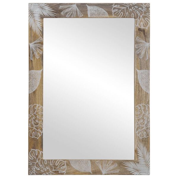 vidaXL Καθρέφτης μπάνιου 50x3x70 cm από μασίφ ξύλο Mango
