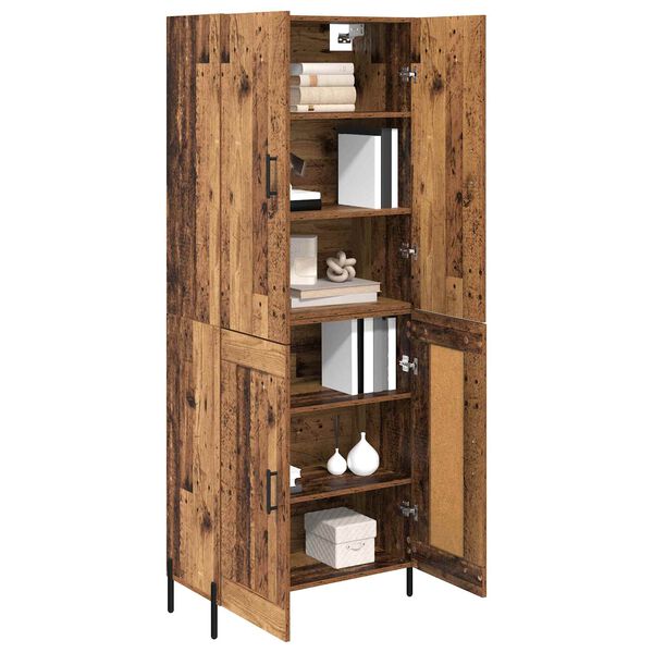 vidaXL Highboard &Pi;&alpha;&lambda;&iota;ό &Xi;ύ&lambda;&omicron; 69,5 x 34 x 180 &epsilon;&kappa;. &Epsilon;&pi;&epsilon;&xi;&epsilon;&rho;&gamma;&alpha;&sigma;&mu;έ&nu;&omicron; &xi;ύ&lambda;&omicron;