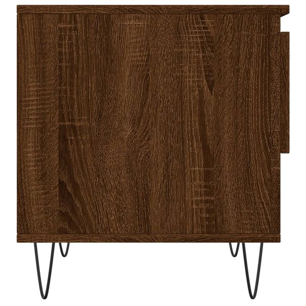 vidaXL Τραπεζάκια Σαλονιού 2 τεμ. Καφέ Δρυς 50x46x50 εκ. Επεξ. Ξύλο