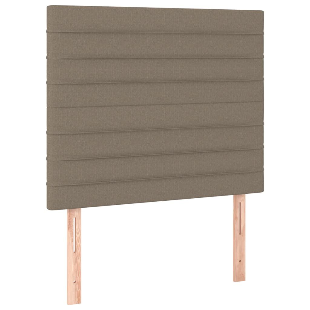 vidaXL Σκελετός Κρεβατιού Χωρίς Στρώμα Taupe 80x200 εκ. Υφασμάτινο