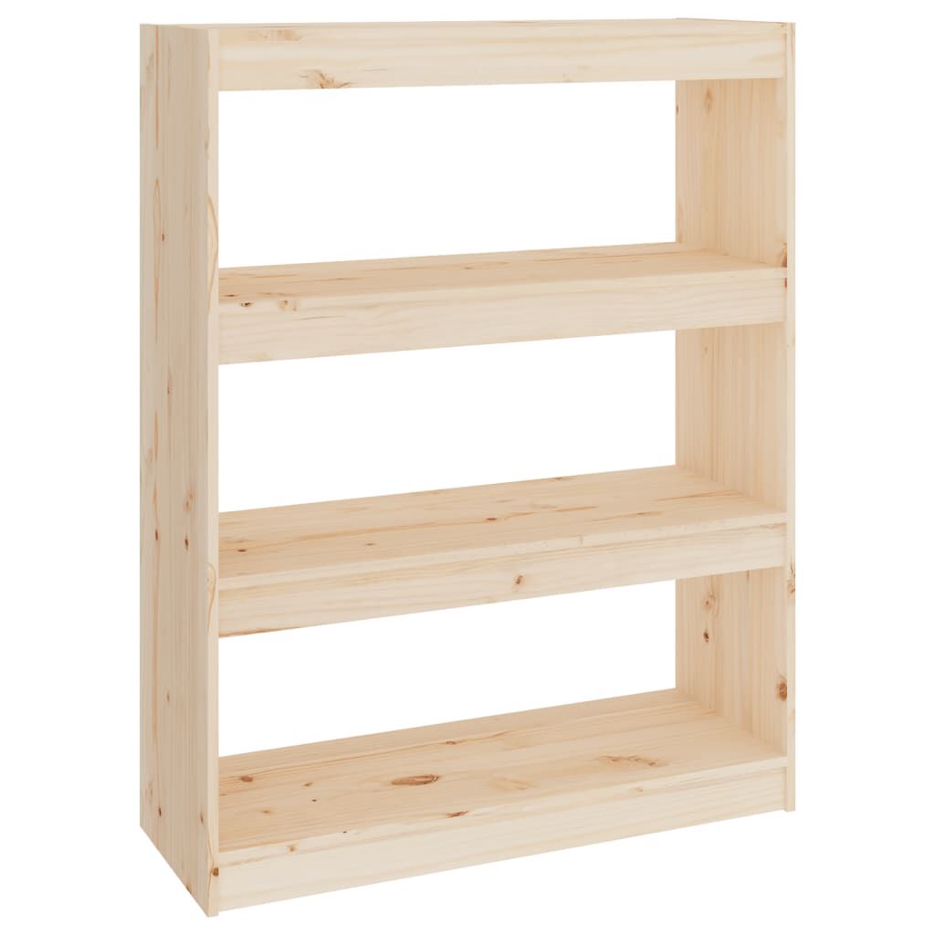 vidaXL Βιβλιοθήκη/Διαχωριστικό Χώρου 80x30x103,5 εκ. Μασίφ Ξύλο Πεύκου