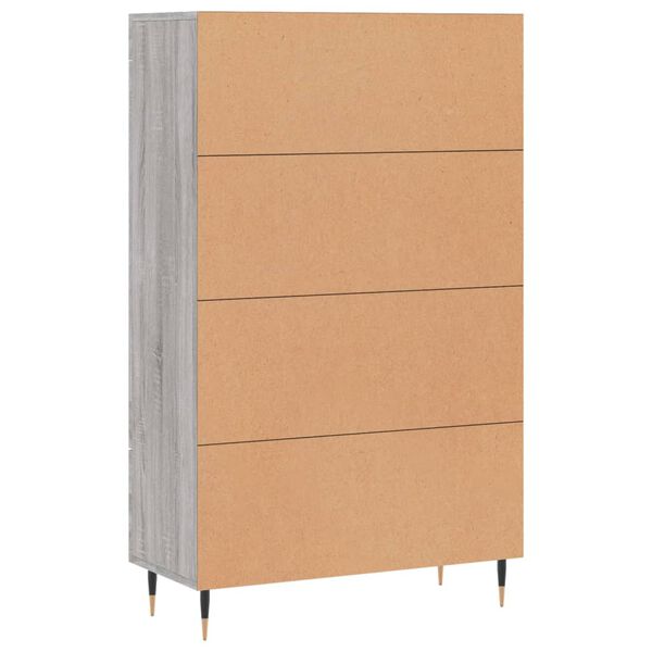 vidaXL Ντουλάπα Γκρι Sonoma 69,5 x 31 x 115 εκ. από Επεξεργασμένο Ξύλο