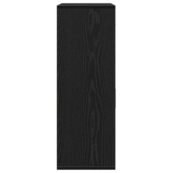 vidaXL Πλαϊνό γραφείο Μαύρη δρυς 79 x 38 x 80 εκ. Επεξεργασμένο ξύλο