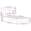 vidaXL Πλαίσιο Κρεβατιού Χωρ. Στρώμα Sonoma Δρυς 75x190εκ Επεξ. Ξύλο