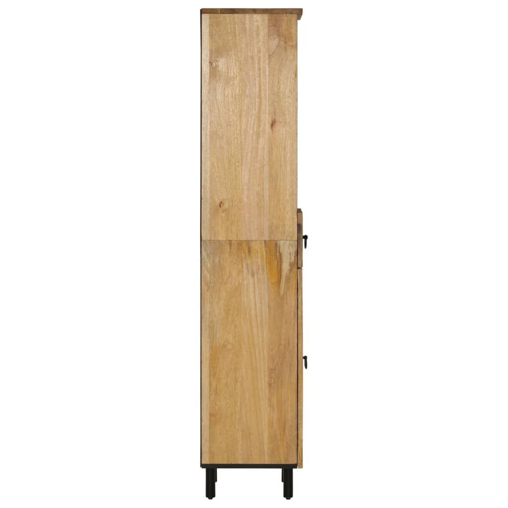 vidaXL Ντουλάπι Μπάνιου 38 x 33 x 160 εκ. από Μασίφ Ξύλο Μάνγκο
