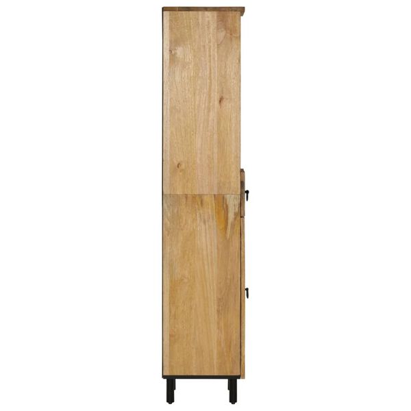 vidaXL Ντουλάπι Μπάνιου 38 x 33 x 160 εκ. από Μασίφ Ξύλο Μάνγκο
