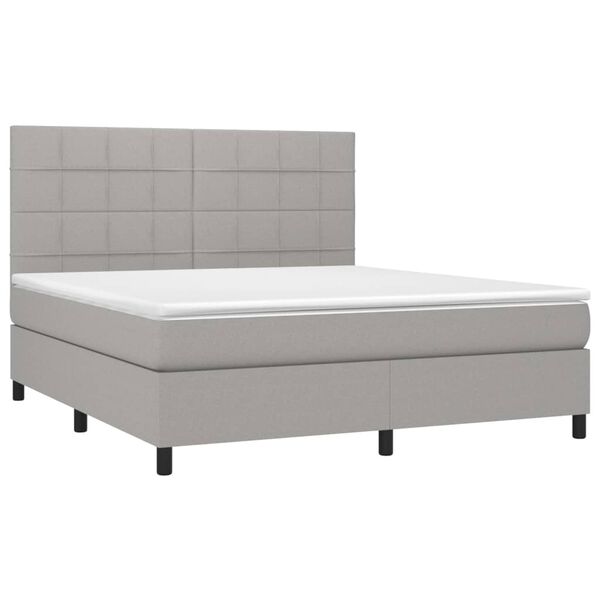 vidaXL &Kappa;&rho;&epsilon;&beta;ά&tau;&iota; Boxspring &mu;&epsilon; &Sigma;&tau;&rho;ώ&mu;&alpha; &Alpha;&nu;&omicron;&iota;&chi;&tau;ό &Gamma;&kappa;&rho;&iota; 180x200 &epsilon;&kappa;. &Upsilon;&phi;&alpha;&sigma;&mu;ά&tau;&iota;&nu;&omicron;
