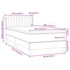 vidaXL &Kappa;&rho;&epsilon;&beta;ά&tau;&iota; Boxspring &mu;&epsilon; &Sigma;&tau;&rho;ώ&mu;&alpha; &Mu;&alpha;ύ&rho;&omicron; 90x220 &epsilon;&kappa;. &Beta;&epsilon;&lambda;&omicron;ύ&delta;&iota;&nu;&omicron;