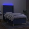 vidaXL &Kappa;&rho;&epsilon;&beta;ά&tau;&iota; Boxspring &mu;&epsilon; &Sigma;&tau;&rho;ώ&mu;&alpha; & LED &Mu;&pi;&lambda;&epsilon; 90x200 &epsilon;&kappa;. &Upsilon;&phi;&alpha;&sigma;&mu;ά&tau;&iota;&nu;&omicron;