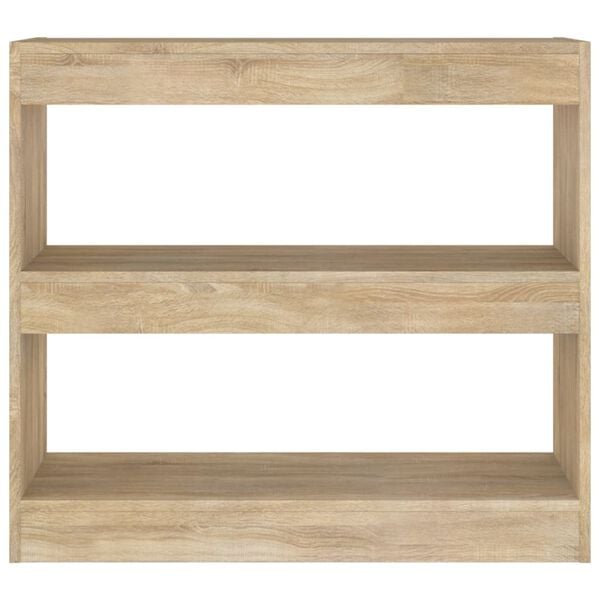 vidaXL Βιβλιοθήκη/Διαχωριστικό Χώρου Sonoma Δρυς 80 x 30 x 72 εκ.