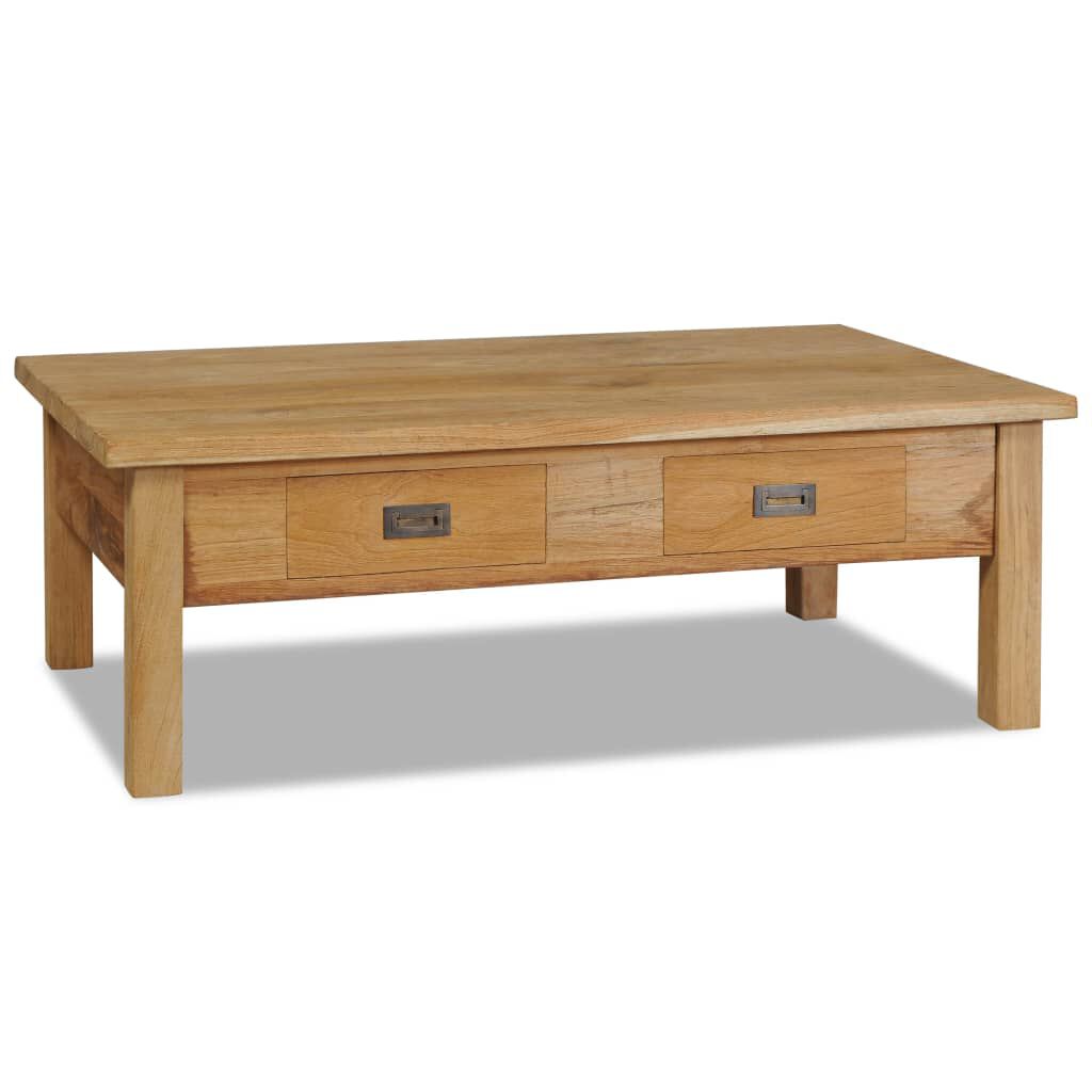vidaXL Τραπέζι Σαλονιού 110 x 60 x 35 εκ. από Μασίφ Ξύλο Teak