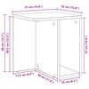 vidaXL End Table &Delta;&rho;ύ&sigmaf; Sonoma 37 x 32 x 40 &epsilon;&kappa; &Epsilon;&pi;&epsilon;&xi;&epsilon;&rho;&gamma;&alpha;&sigma;&mu;έ&nu;&omicron; &xi;ύ&lambda;&omicron;
