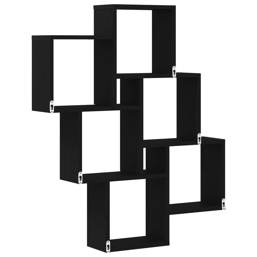 vidaXL Ντουλάπι Τοίχου Μαύρη Δρυς 78x15x92 εκ. Φτιαγμένο από Ξύλο