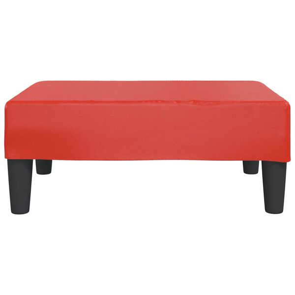 vidaXL Υποπόδιο Κόκκινο 78 x 56 x 32 εκ. από Συνθετικό Δέρμα
