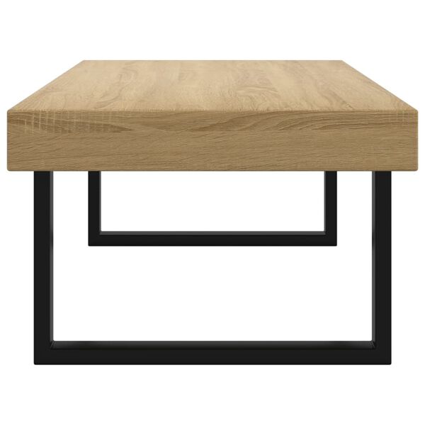 vidaXL Τραπεζάκι Σαλονιού Αν. Καφέ/Μαύρο 120x60x40 εκ. από MDF/Σίδερο