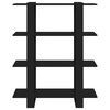 vidaXL Βιβλιοθήκη/Διαχωριστικό Χώρου Μαύρο 100 x 30 x 123,5 εκ.