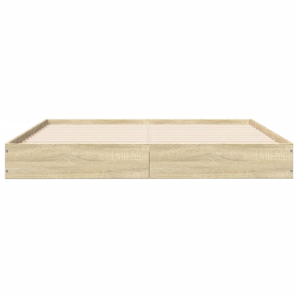 vidaXL Πλαίσιο Κρεβατιού Χωρ. Στρώμα Sonoma Δρυς 140x200εκ. Επ. Ξύλο