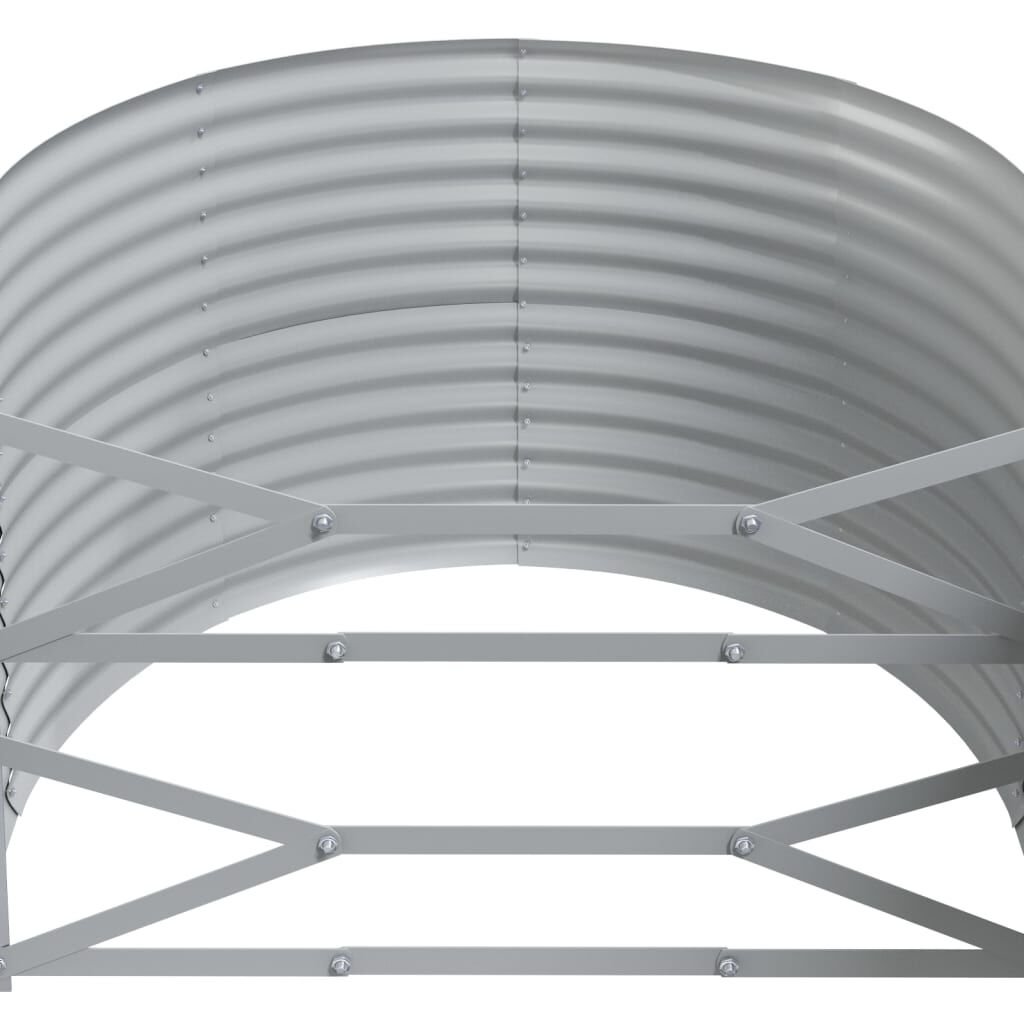vidaXL Ζαρντινιέρα Καφέ 175x100x68 εκ. Ατσάλι με Ηλεκτρ. Βαφή Πούδρας