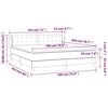 vidaXL &Kappa;&rho;&epsilon;&beta;ά&tau;&iota; Boxspring &mu;&epsilon; &Sigma;&tau;&rho;ώ&mu;&alpha; &Kappa;&alpha;&pi;&omicron;&upsilon;&tau;&sigma;ί&nu;&omicron; 180x200 &epsilon;&kappa;. &Sigma;&upsilon;&nu;&theta;. &Delta;έ&rho;&mu;&alpha;
