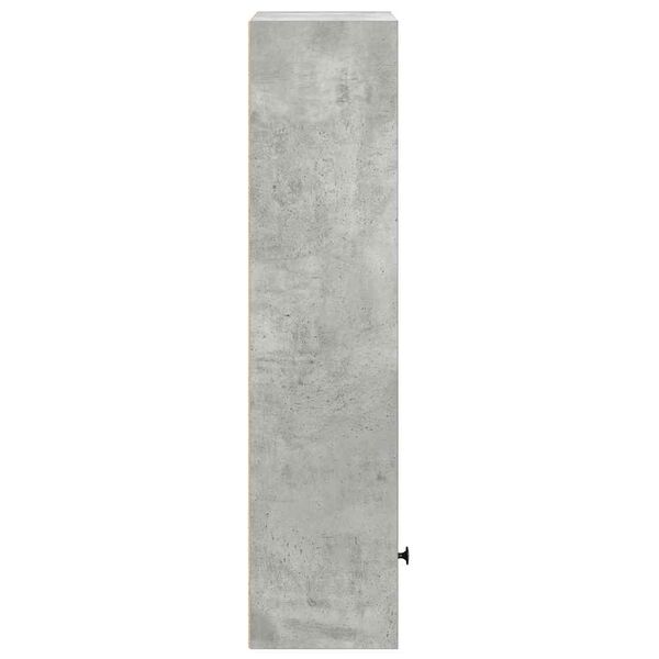 vidaXL Βιβλιοθήκη Γκρι Σκυροδέματος 31x24x102 εκ. Επεξεργ. Ξύλο