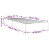 vidaXL Οθωμανικό κρεβάτι χωρίς στρώμα Cappucino 80x200 cm Faux Leather