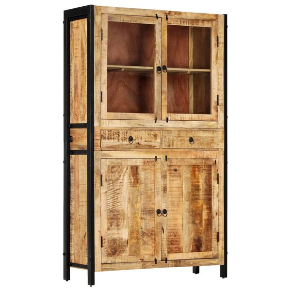vidaXL Βιτρίνα 100 x 40 x 175 εκ. από Μασίφ Ξύλο Μάνγκο