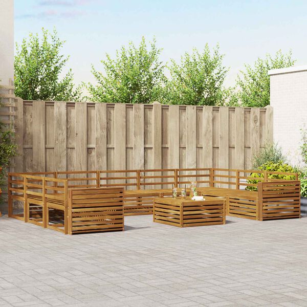 vidaXL &Sigma;&epsilon;&tau; &Kappa;&alpha;&nu;&alpha;&pi;έ 10 pcs &Phi;&upsilon;&sigma;&iota;&kappa;ό &Sigma;&tau;&epsilon;&rho;&epsilon;ό &Xi;ύ&lambda;&omicron; &Alpha;&kappa;&alpha;&kappa;ί&alpha;&sigmaf;