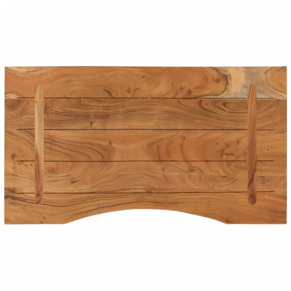 vidaXL Επιφάνεια Γραφείου Ορθογώνια 80x50x2,5 εκ. Μασίφ Ξύλο Ακακίας