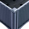 vidaXL Ζαρντινιέρα Κήπου με Πόδια Μπλε Γκρι 160x120x42 εκ. Πολυπροπυλένιο