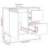 vidaXL Ντουλάπι Νιπτήρα Αρτισιανή Δρυς 65x33x60 εκ. Επεξ. Ξύλο