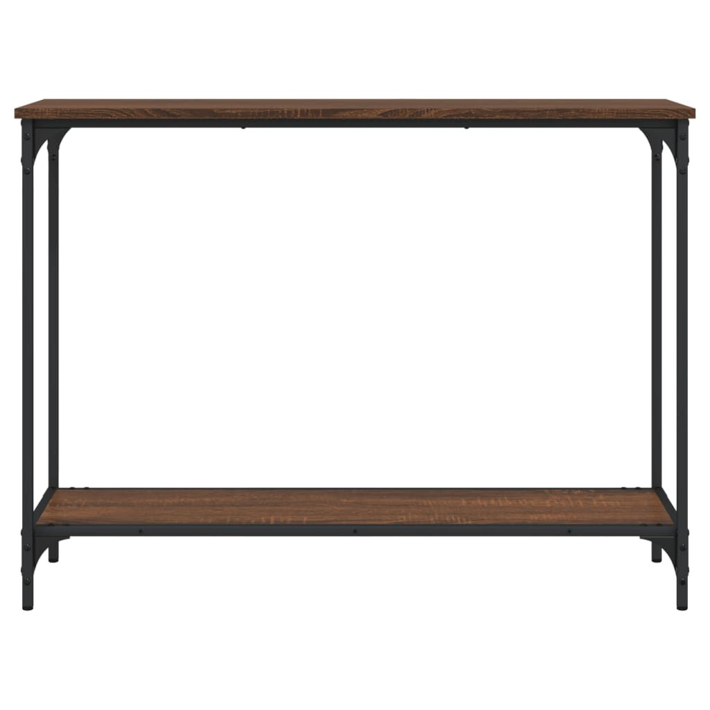 vidaXL Τραπέζι Κονσόλα Καφέ Δρυς 101x30,5x75 εκ. Επεξεργασμένο Ξύλο