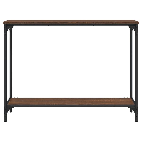vidaXL Τραπέζι Κονσόλα Καφέ Δρυς 101x30,5x75 εκ. Επεξεργασμένο Ξύλο
