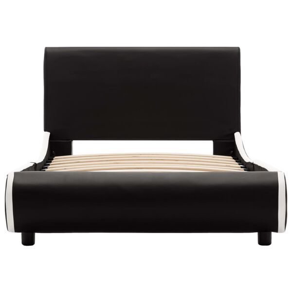 vidaXL Πλαίσιο Κρεβατιού Μαύρο 90 x 200 εκ. από Συνθετικό Δέρμα