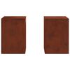 vidaXL &Beta;ά&sigma;&eta; &phi;&upsilon;&tau;ώ&nu; 2 pcs &Sigma;&kappa; rusty 24 x 24 x 35 &epsilon;&kappa;.