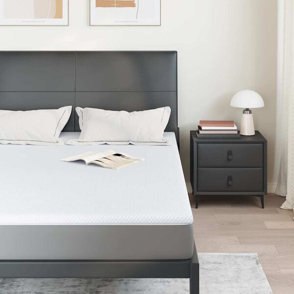 vidaXL &Sigma;&tau;&rho;ώ&mu;&alpha; &epsilon;&pi;&iota;&kappa;ά&lambda;&upsilon;&psi;&eta;&sigmaf; &Lambda;&epsilon;&upsilon;&kappa;ό 160 x 200 cm &Upsilon;&phi;&alpha;&sigma;&mu;&alpha; Jacquard