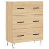 vidaXL Ντουλάπι Sonoma δρυς 69,5 x 34 x 180 εκ. από Επεξεργασμένο Ξύλο
