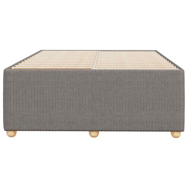 vidaXL Σκελετός Κρεβατιού Χωρίς Στρώμα Taupe 120x200 εκ. Υφασμάτινο
