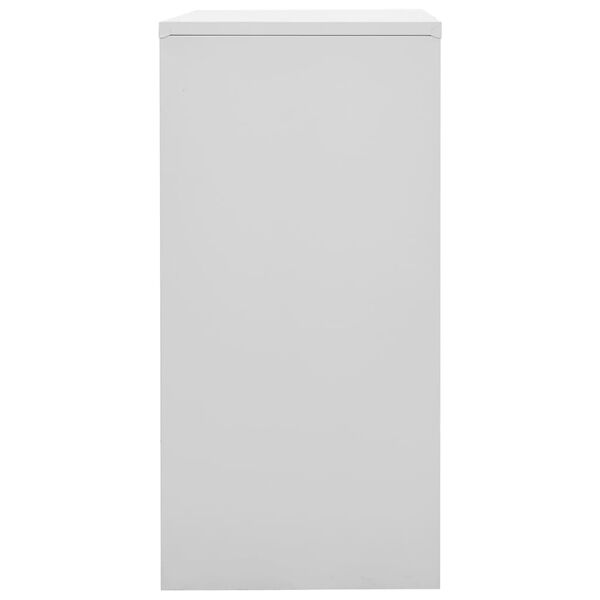 vidaXL Φοριαμοί 5 τεμ. Ανοιχτό Γκρι/Κόκκινο 90x45x92,5 εκ. Ατσάλινοι