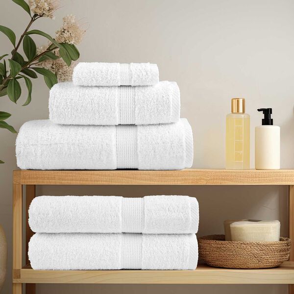 vidaXL Πετσέτες 2 pcs Λευκό 15 x 21 cm Βαμβάκι