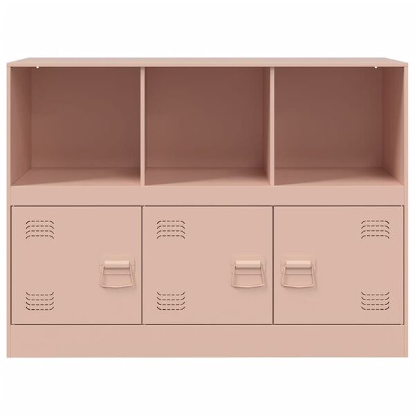 vidaXL Ντουλάπι Ροζ 99x39x73 εκ. από Ατσάλι