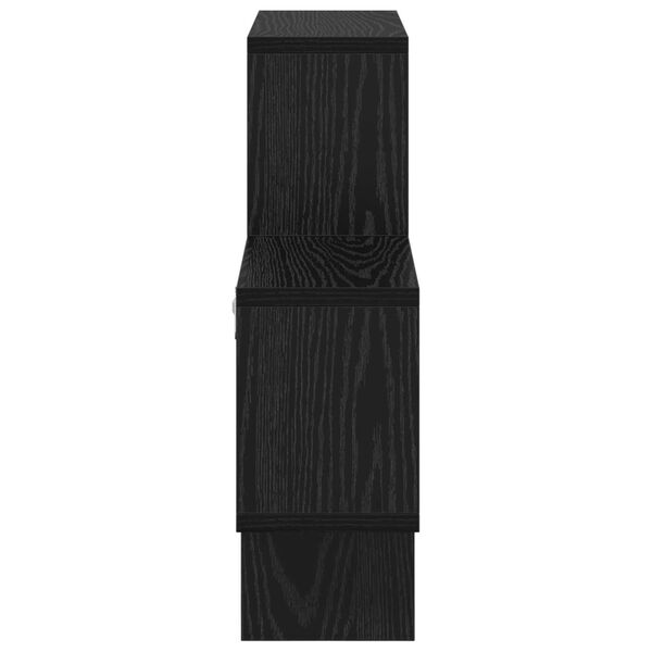 vidaXL Ράφι Τοίχου Μαύρη Δρυς 82 x 15 x 51 εκ. Επεξεργασμένο ξύλο