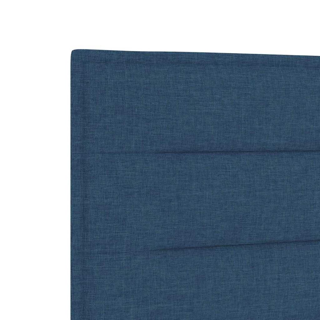 vidaXL Σκελετός Κρεβατιού με κεφαλάρι Μπλε 200 x 200 cm ύφασμα