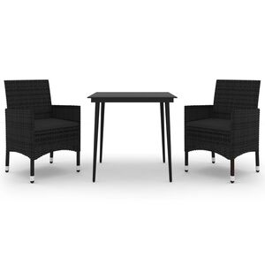 vidaXL &Sigma;&epsilon;&tau; &Tau;&rho;&alpha;&pi;&epsilon;&zeta;&alpha;&rho;ί&alpha;&sigmaf; &Kappa;ή&pi;&omicron;&upsilon; 3 &tau;&epsilon;&mu;. &Sigma;&upsilon;&nu;&theta;. &Rho;&alpha;&tau;ά&nu; & &Gamma;&upsilon;&alpha;&lambda;ί &mu;&epsilon; &Mu;&alpha;&xi;&iota;&lambda;ά&rho;&iota;&alpha;