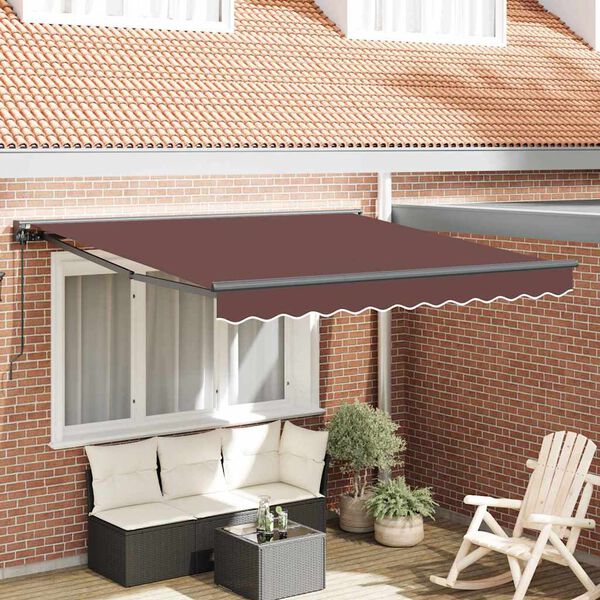vidaXL Σκηνίτσα Αναδιπλούμενη Καφέ 300x250 εκ. ύφασμα