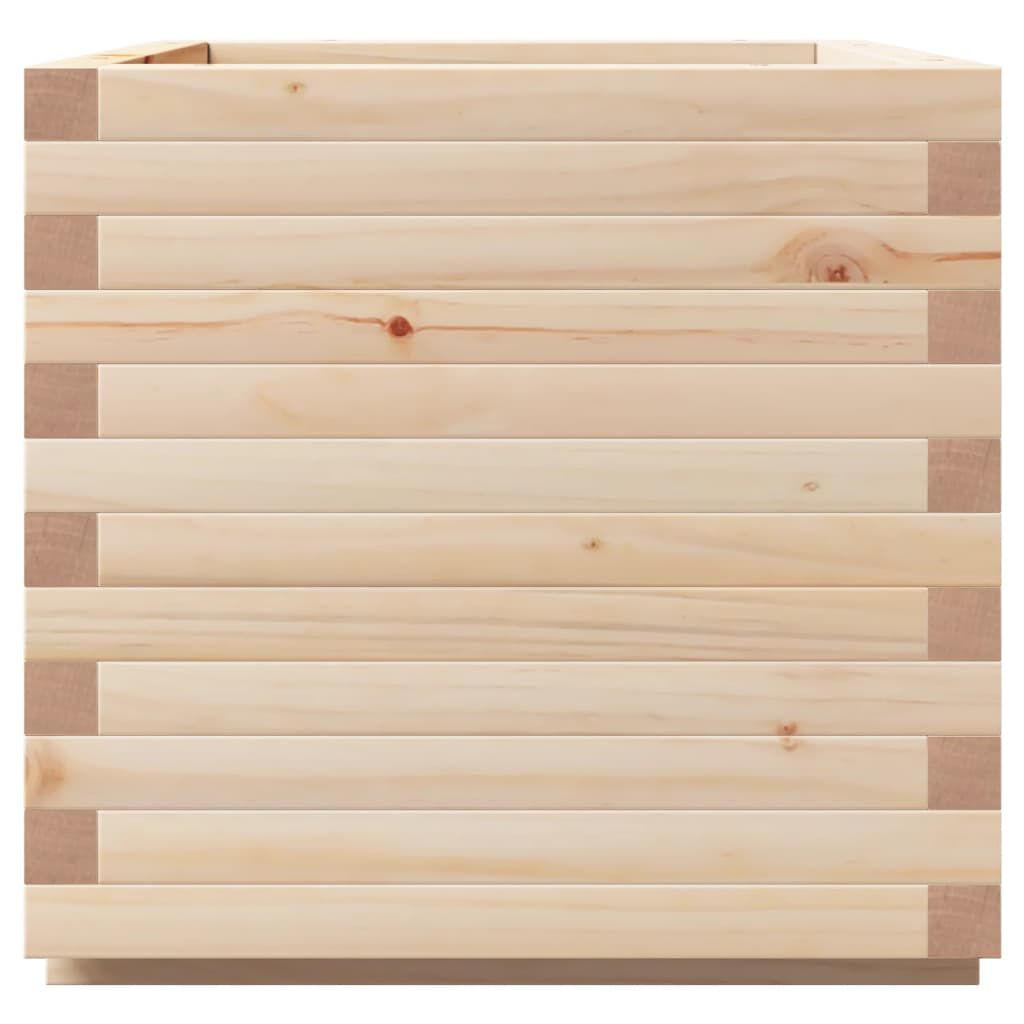 vidaXL Ζαρντινιέρα Κήπου 50x50x49,5 εκ από Μασίφ Ξύλο Πεύκου