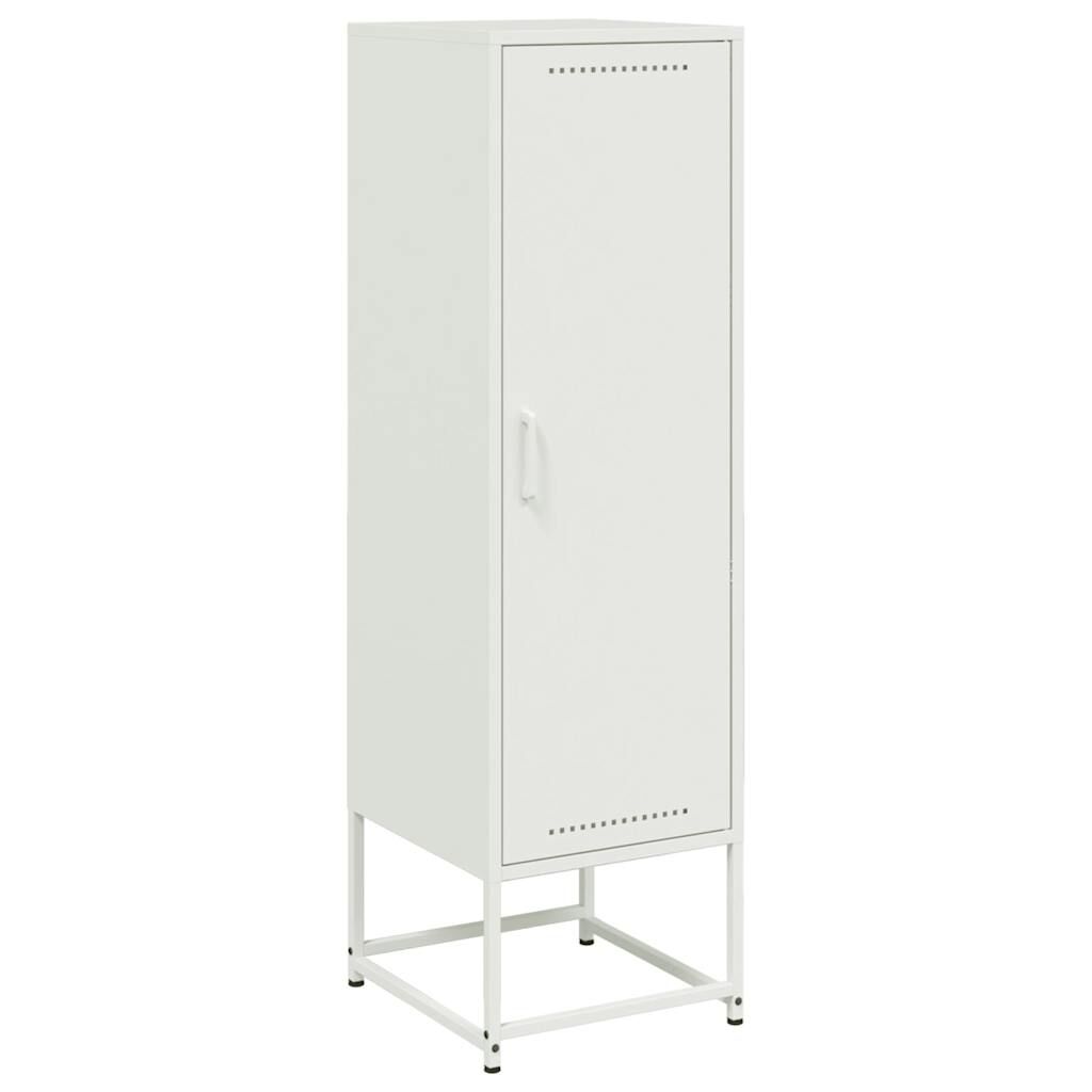 vidaXL Μπουφές Λευκός 36x39x123 εκ. από Ατσάλι