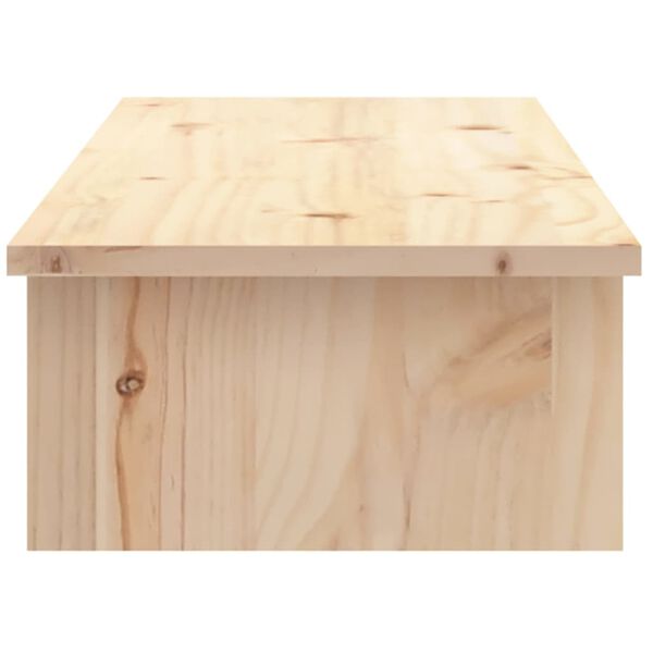 vidaXL Βάση Οθόνης 100x27x15 εκ. από Μασίφ Ξύλο Πεύκου